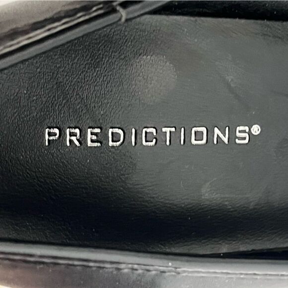 Predictions | Black Shiny Bow Closed Toe Dress Pump Heel Shoe 8.5 - Picture 10 of 10